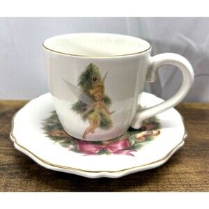 Vintage Disney Direct Tinkerbell Cup And Saucer Set